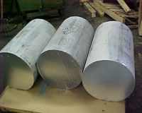 solid aluminum mortar forgings